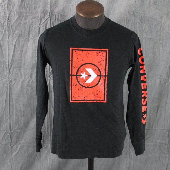 Long-sleeve Basketball Shirt - Converse Classic Logo - Men's Medium - Picture 1 of 8
